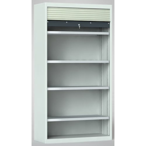 Storage cabinet - 7RN-LE1950RK-0194XRB - KLW LUTZ - floor-mounted / shelf / tambour door