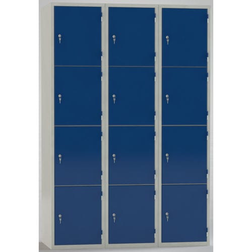 Robust locker - 08/87S-12 - KLW LUTZ - ventilated / multiple / manual