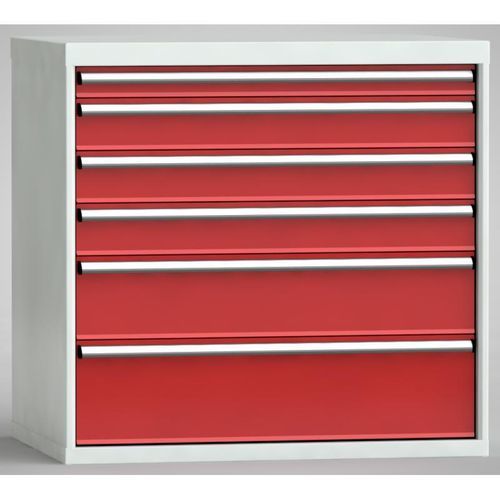 Small parts storage chest of drawers - SJB1000-06UP-001 - KLW LUTZ