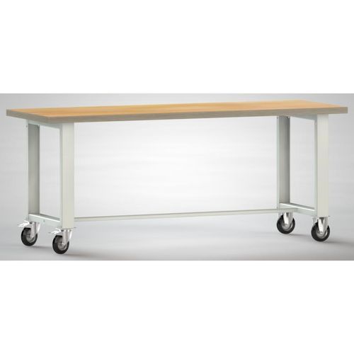 Beech workbench - WS885N-2000M40-X7000 - KLW LUTZ - for workshops / mobile / disassemblable