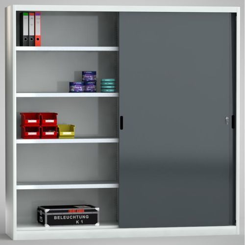 Storage cabinet - 7SN-UL2000TB-2020MRB - KLW LUTZ - floor-mounted / sliding door / double-door