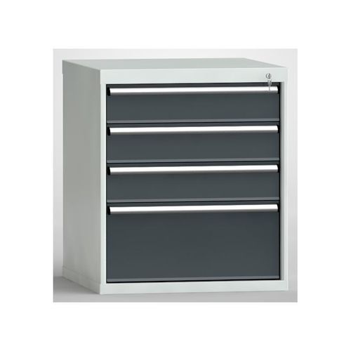 Small parts storage chest of drawers - SGB0850-04NP-003 - KLW LUTZ