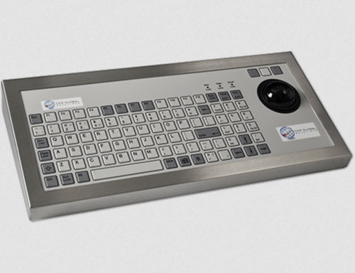 Panel-mount keyboard - CKS - with mechanical keys / 96-key / with trackball