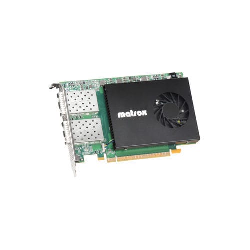 IP network interface card - X.mio5 Q25 - Matrox Video - 10 Gigabit Ethernet / multi-channel