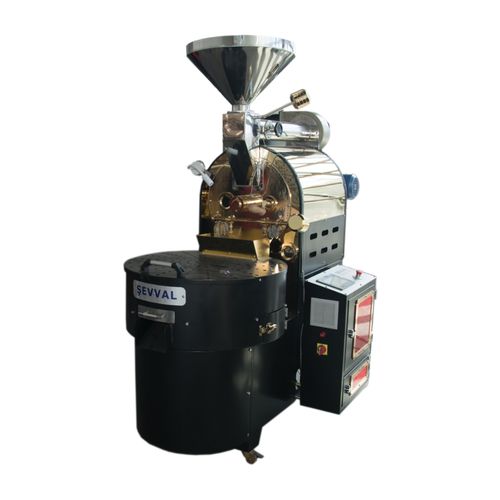 Coffee roaster - EB15 - SEVVALUSA Nut Processing and Packaging Solutions - for cocoa beans / drum / batch