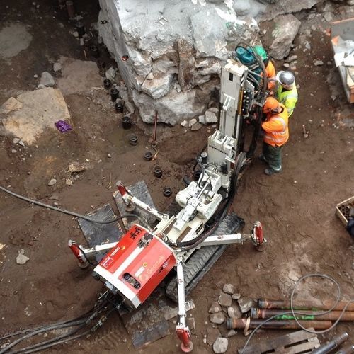 Tie-back anchoring drilling rig - MINIMEK 500 - Ripamonti Dr Gianni S.r.l - micropile / crawler / hydraulic