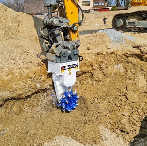 Excavator hydraulic milling cutter - EKT 100 - KEMROC Spezialmaschinen GmbH - rotary