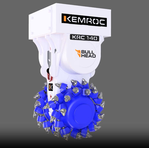 Excavator hydraulic milling cutter - KRC 140 - KEMROC Spezialmaschinen GmbH - rotary