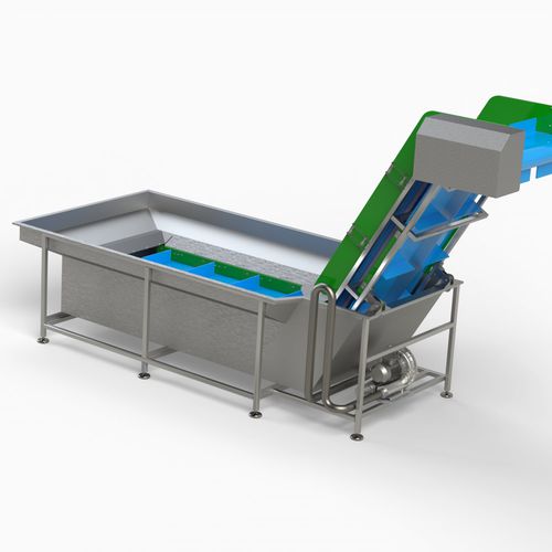 Buffer tank - HIDRONER AQUACULTUR EQUIPMENTS - conveyor / stainless steel / rectangular