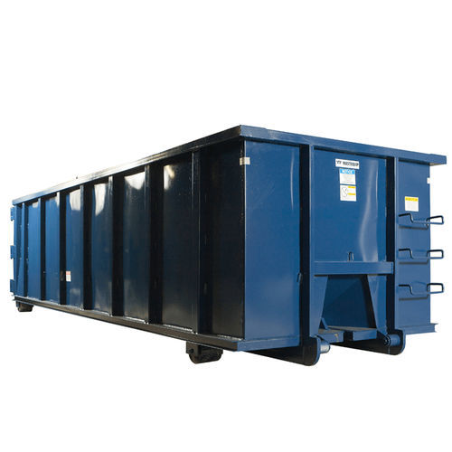 Plastic waste container - wastequip - 4-wheel / open