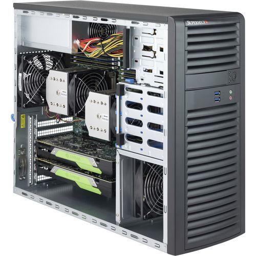 Rack-mount chassis - 732D3-1K26B - SUPERMICRO - ATX motherboard / 2 drive bays / USB
