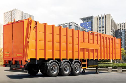 Waste trailer - RN Auto Industry - 3-axle / hydraulic / lifting