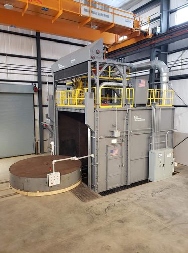 Rotating table shot blasting machine - Blast Cleaning Technologies - for metal / automatic