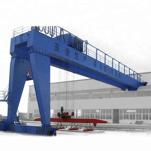 Stationary semi-gantry crane - HUAGONG INDUSTRY GROUP - for container / for civil works / double-girder