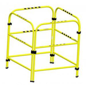 Fall-arrest barrier - IN-2101 - GLOBESTOCK Safety - portable / metal / guardrail