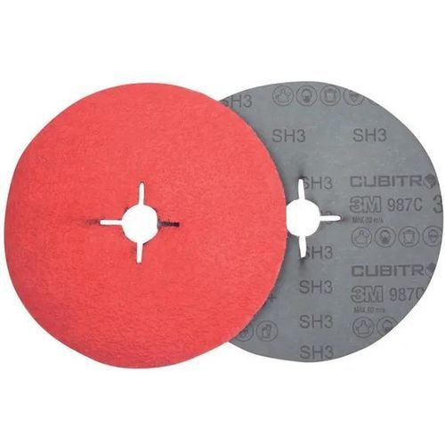 Fiber abrasive disc - Cubitron II 987C - Solventum - for grinding / for finishing / for surface cleaning