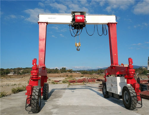 Rubber-tired gantry crane - F series - Xinxiang MAGICART Cranes Co., Ltd - for civil works / for workshops / for logistics
