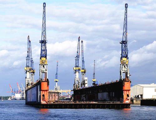 Floating dock crane - Xinxiang MAGICART Cranes Co., Ltd - harbor / lifting / loading