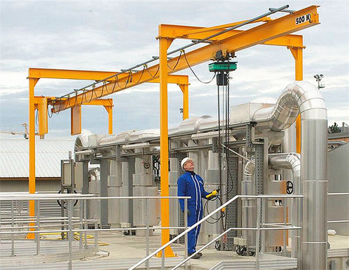 Monorail gantry crane - Xinxiang MAGICART Cranes Co., Ltd - for workshops / for prefabrication sites / lightweight