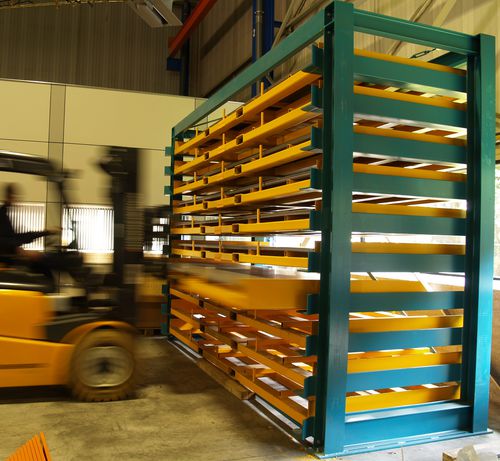 Storage warehouse racking - PLATO  - THIEL Storage and Handling Systems - cassette / pallet