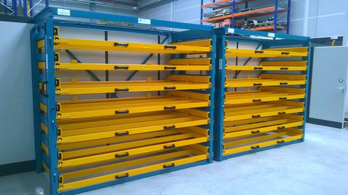 Storage warehouse racking - ULTRA - THIEL Storage and Handling Systems - with drawers / steel / with roof