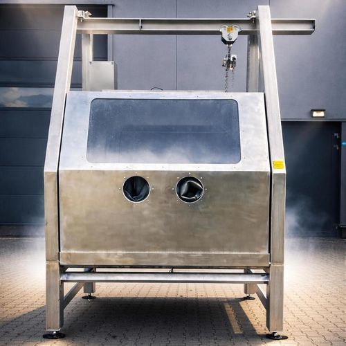 Water cleaning station - MD Maschinenbau & Dienstleistungen GmbH - water jet / compressed air / for industrial applications