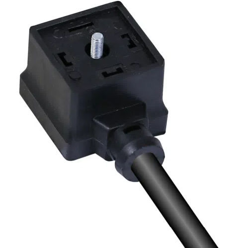 Solenoid valve connector - CC - PONY SRL - electrical power supply / overmolded / square