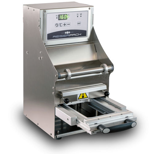 Semi-automatic tray sealing machine - RPS200 - RECANVIS I SERVEIS 3.0 SL - for the food industry / for trays / compact