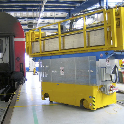 Mobile lift platform - Wasser Schnitt, S.L. - electric / indoor/outdoor / indoor