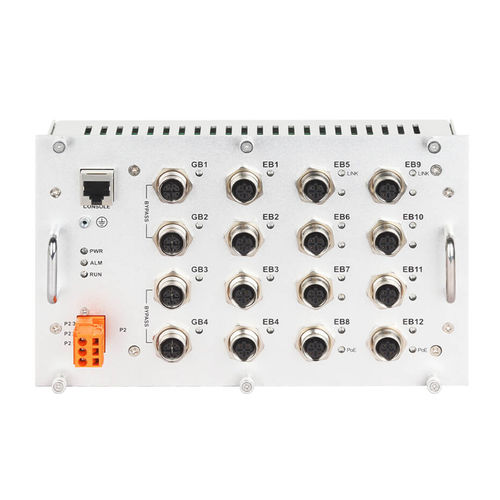 Managed ethernet switch - Admas7116BP-M12-4GT-8TPoE - Maisvch - 16 ports / 10/100BaseT(X) / layer 2