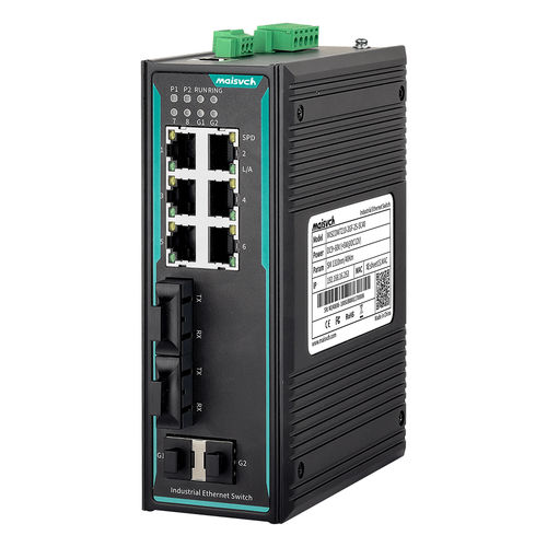 Managed ethernet switch - MISCOM7210-2GF-2F - Maisvch - 10 ports / 10/100BaseT(X) / layer 2