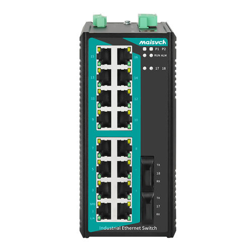 Managed ethernet switch - MISCOM6218-2F series - Maisvch - 18 ports / 10/100BaseT(X) / layer 2