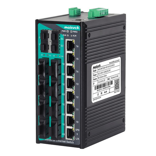 Managed ethernet switch - MISCOM7220-4GF-8F series - Maisvch - 20 ports / 10/100BaseT(X) / layer 2