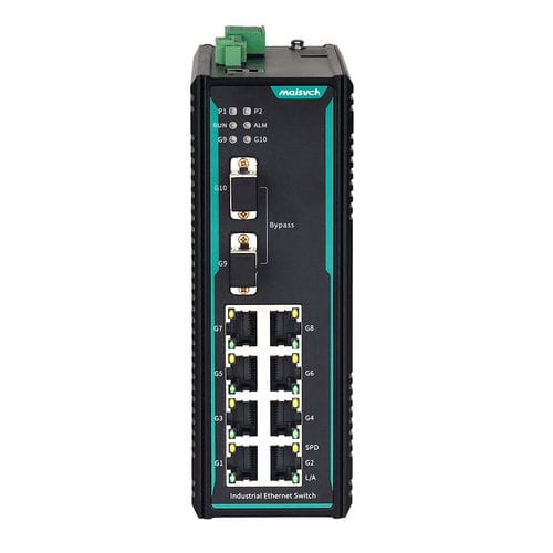 Managed ethernet switch - MISCOM7210GBP-2GTS-8GT - Maisvch - 10 ports / layer 2 / gigabit