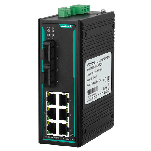 Unmanaged ethernet switch - MIEN2208-2F series - Maisvch - 8 ports / layer 2 / fiber optics