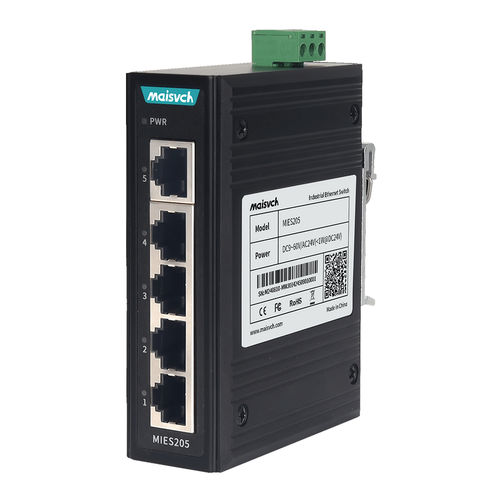 Unmanaged ethernet switch - MIES205 - Maisvch - 5 ports / layer 2 / DIN rail