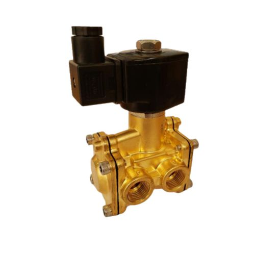 Servo-assisted solenoid valve - 318 - Aicás Eletroválvulas - 3-way / normally closed / normally open