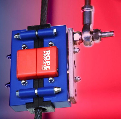 Automatic testing device - AMC Instruments - for wire ropes and strands / magneto-inductive