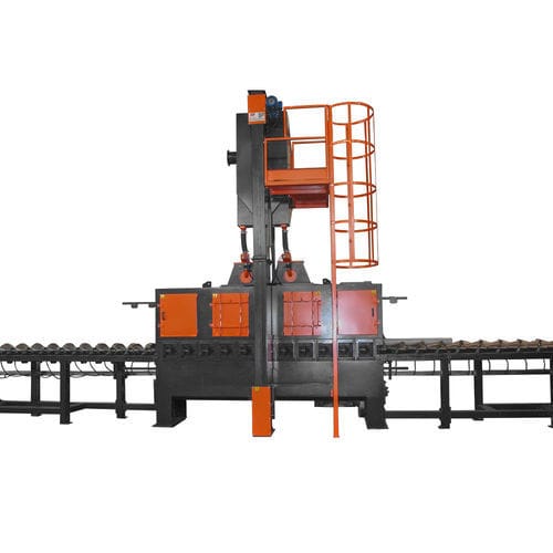 Roller conveyor shot blasting machine - GRC - ITF - for profiles / for tubes / for wire