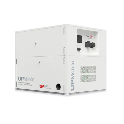 Hydrogen fuel cell power generator - UPMobile - Power Up - three-phase / trailerable / emergency