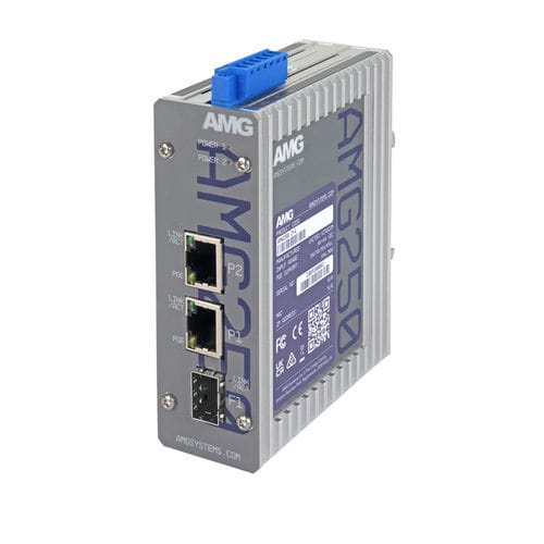 Media converter - AMG250-2FBT-1S-P180 - AMG Systems - Ethernet / gigabit Ethernet / DIN rail