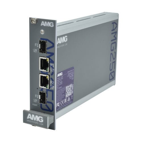 Media converter - AMG250R-2G-2S  - AMG Systems - power / gigabit Ethernet / rack