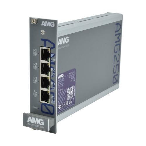 Media converter - AMG250R-4F-4S - AMG Systems - Ethernet / gigabit Ethernet / rack