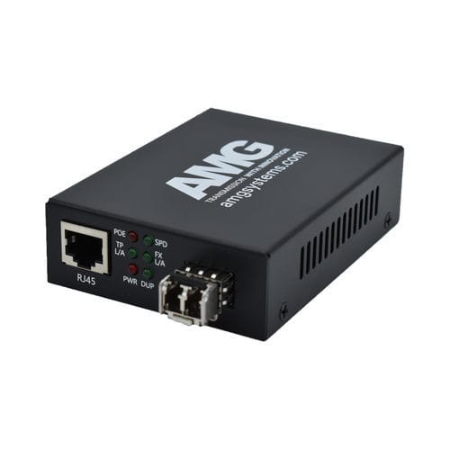 Media converter - AMG210M-1GAT-1SM2-P30 - AMG Systems - Ethernet media / gigabit Ethernet / compact