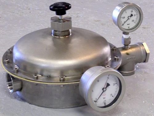 Chemical product pressure regulator - 4TB-TI - PROTAIS-VIGIL  HYDROPNEU TECHNOLOGIC - diaphragm / single-stage / nickel-plated