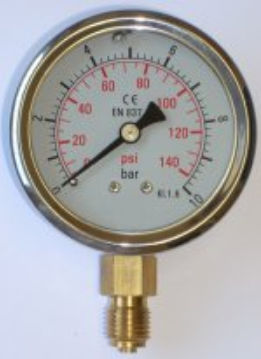 Dial pressure gauge - MICX - PROTAIS-VIGIL  HYDROPNEU TECHNOLOGIC - brass / stainless steel / for gas