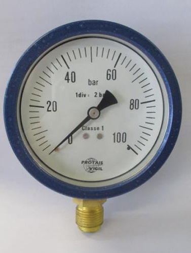 Dial pressure gauge - M25 series - PROTAIS-VIGIL  HYDROPNEU TECHNOLOGIC - brass / aluminum / precision
