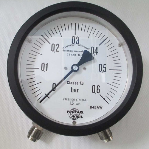Differential pressure gauge - M2 series - PROTAIS-VIGIL  HYDROPNEU TECHNOLOGIC - dial / brass / for gas