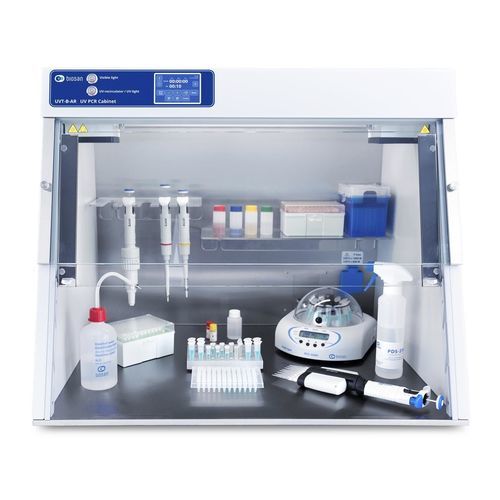 PCR cabinet with UV irradiation - UVT-B-AR - Biosan - stainless steel / double