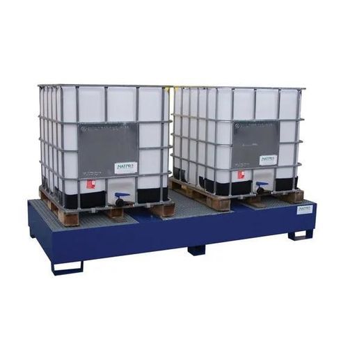 Cubitainer containment bund - F05G00 - Recycleoffice - steel / for indoor use